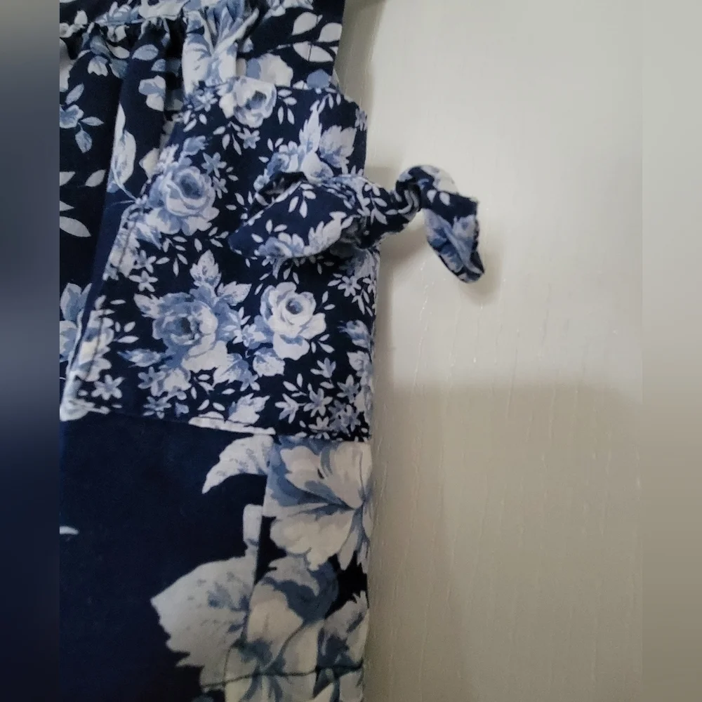 Rumiko Blue Floral Toddler Skirt